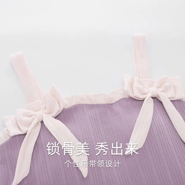 桔内 韩版甜美公主风中长款无袖家居服睡裙 女款