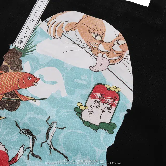 A BATHING APE x UKIYO-E - TOTE BAG