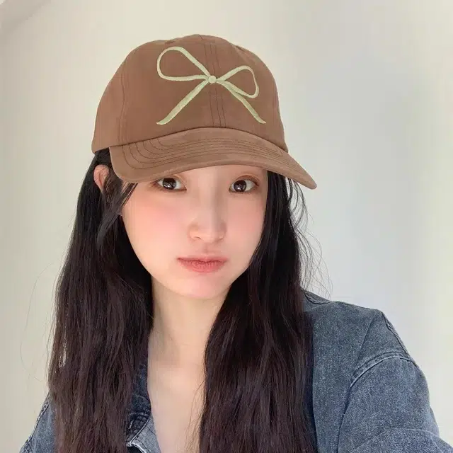北极绒 蝴蝶结刺绣遮阳防晒韩版软顶 棉 鸭舌帽 女款
