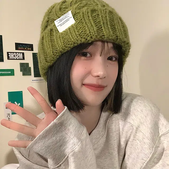 北极绒 秋冬大头围显脸小针织帽百搭保暖毛线款 涤纶 绒线帽 男女同款情侣款