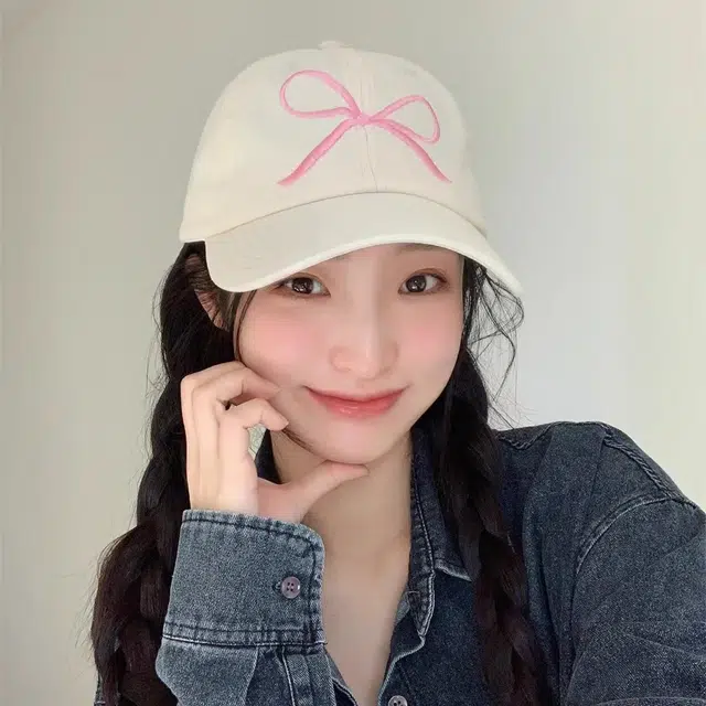 北极绒 蝴蝶结刺绣遮阳防晒韩版软顶 棉 鸭舌帽 女款
