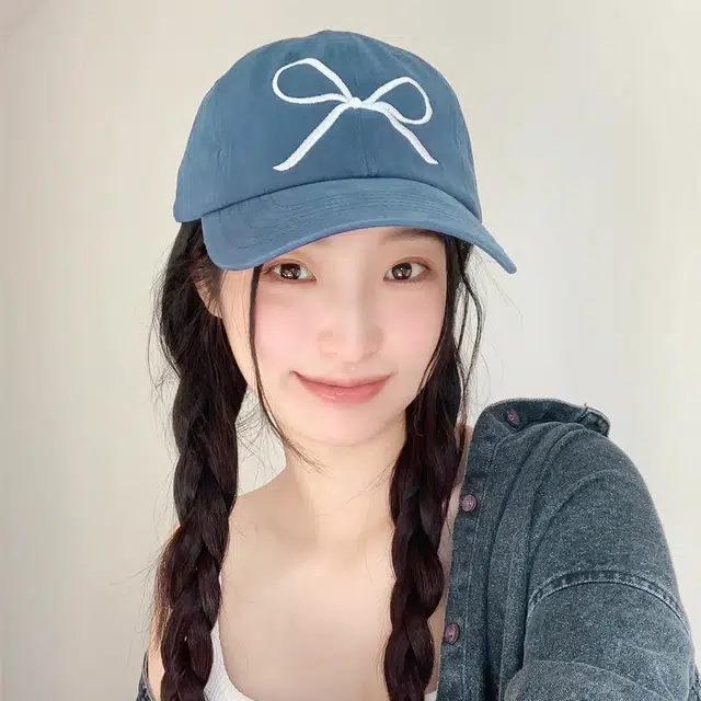 北极绒 蝴蝶结刺绣遮阳防晒韩版软顶 棉 鸭舌帽 女款