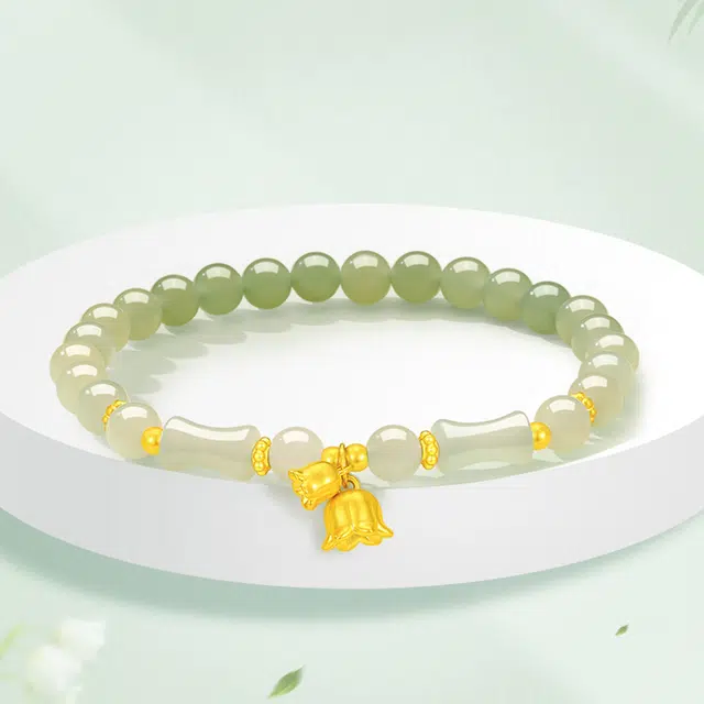 老凤祥 玲花 精致简约高级感轻奢 足金 按克计价 手串 女款