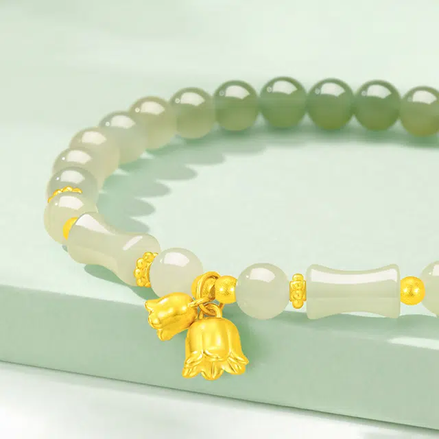 老凤祥 玲花 精致简约高级感轻奢 足金 按克计价 手串 女款