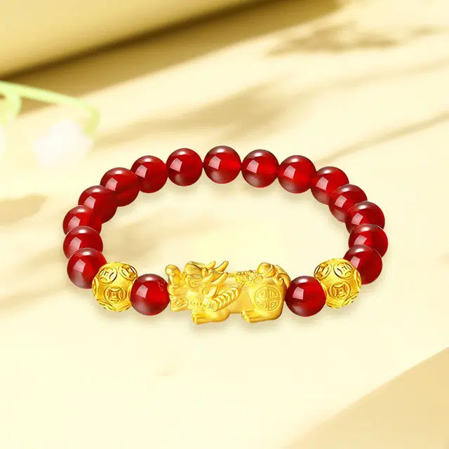 老凤祥 福禄貔貅 精致简约高级感轻奢小众设计时尚 足金 按克计价 黄金手串 女款