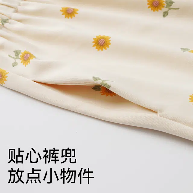 芬腾可安 春秋季舒适透气抗菌休闲亲肤简约哺乳期月子期都可穿长裤睡裤 女款