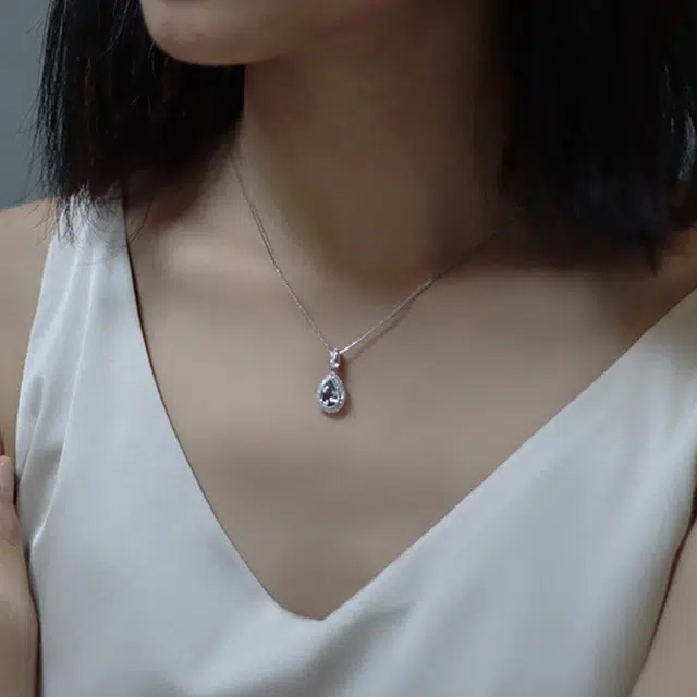 克拉日记 星辰大海轻奢设计高级感锁骨链 琉璃 玉石项链 女款