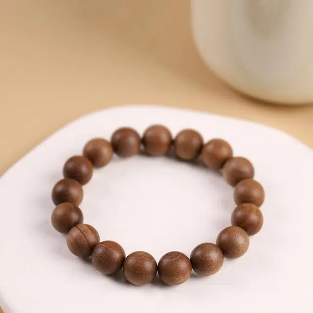 克拉日记 全科好运 檀香木转运珠高油高密复古文玩素圈锦鲤事业招财健康平安礼盒装 檀木 手串 男女同款情侣款