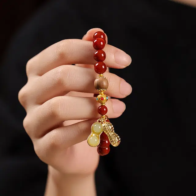 克拉日记 红玛瑙琉璃檀木鸿运【好柿发生】非凡脱俗国风气质小众轻奢手饰好运礼盒装女朋友 告白恋爱礼 女生闺蜜 玛瑙 手串 男女同款情侣款