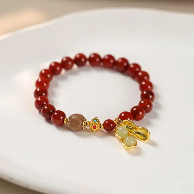 克拉日记 红玛瑙琉璃檀木鸿运【好柿发生】非凡脱俗国风气质小众轻奢手饰好运礼盒装女朋友 告白恋爱礼 女生闺蜜 玛瑙 手串 男女同款情侣款