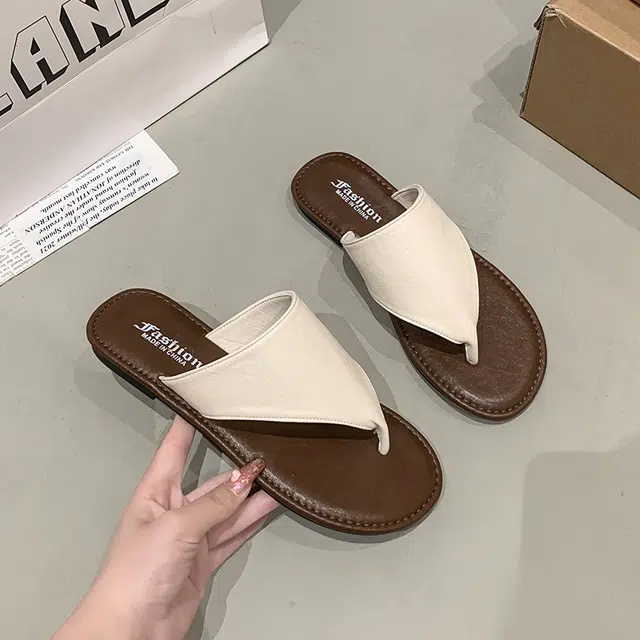 黑恐龙 时尚舒适百搭外穿 防滑防磨人字拖鞋 女款