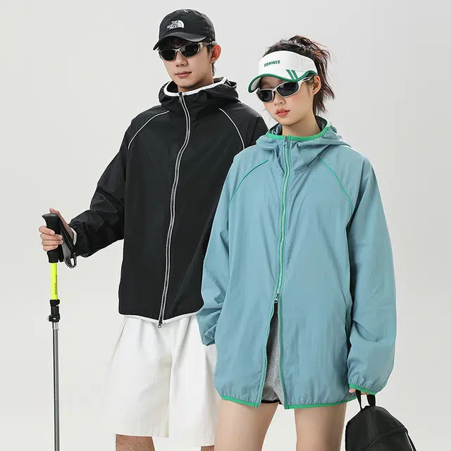 物质公式 复古冰丝凉感美式高街百搭休闲 超轻透气防晒服 男女同款