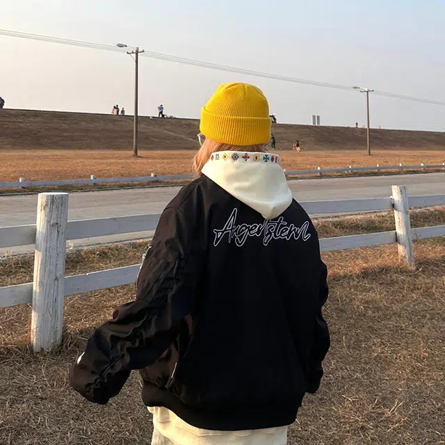 物质公式  美式复古高街潮牌可拆卸魔术贴背面字母印花宽松百搭飞行员夹克舒适工装个性时尚痞帅潮流棒球服 男女同款