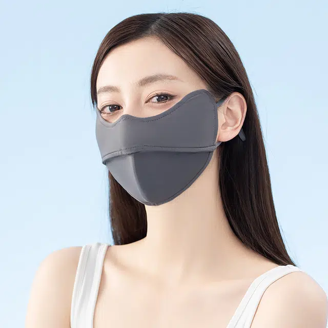浪莎 防紫外线遮阳户外出行护眼角钓鱼冰感 口罩 女款