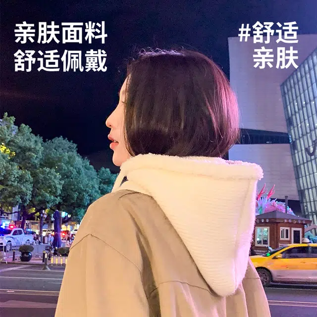 浪莎 冬季女巴拉克拉法帽韩系百搭包头帽围脖一体帽骑车东北防寒保暖护颈护耳帽毛线针织帽 加厚 帽子 女款