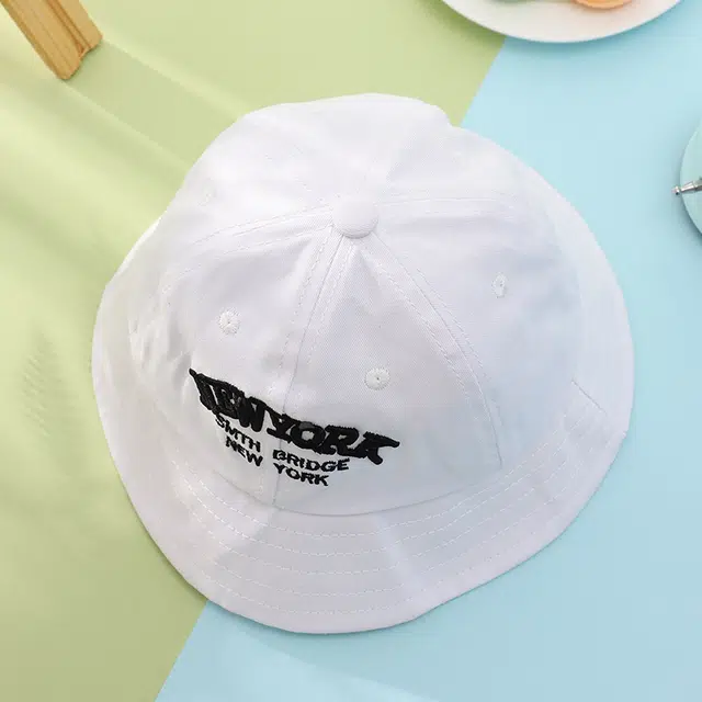 浪莎 户外出行露营骑行出游大帽檐遮脸宝宝太阳帽遮阳防紫外线透气不憋闷帽子吸汗 棉 渔夫帽 儿童款