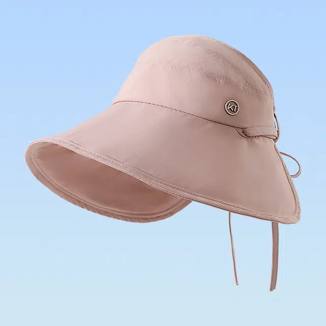 浪莎 防晒空顶高马尾户外遮脸速干薄款 聚酯纤维 渔夫帽 女款