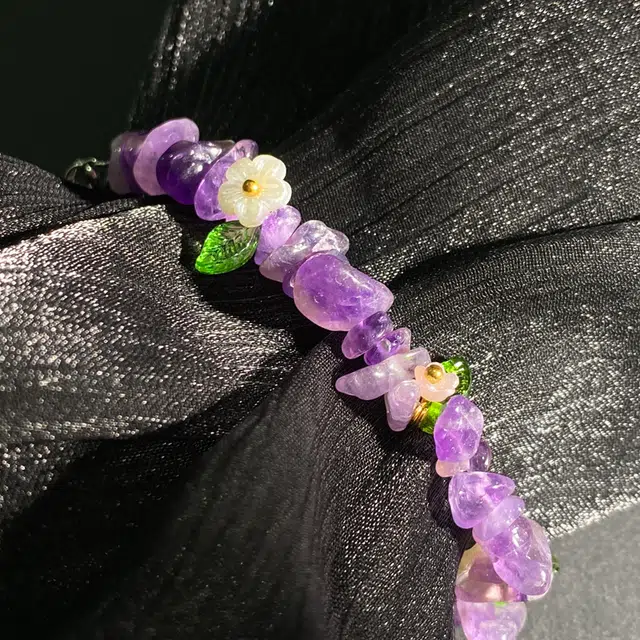 【正缘桃花灵隐上上签】 彗时 碎冰冰一眼心动国风纳福新中式平安喜乐转运珠本命年百搭#好运天然 紫水晶 手串 男女同款情侣款