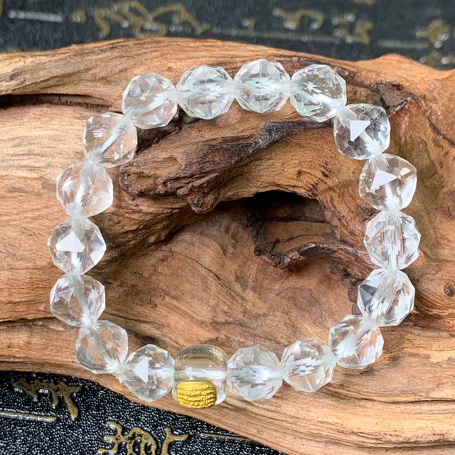 【天然白阿赛】 彗时 高能量轻奢高级感转运白幽灵聚财纳福生日好物增女生上岸招财小众女士#好运天然 白水晶 手串 男女同款情侣款