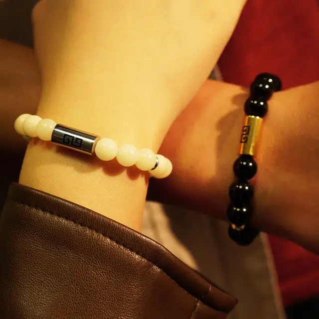 彗时 故宫 回纹爱在 国风轻奢玛瑙新中式小众转运珠文玩盘串招财纳福送礼盒物 白玉菩提菩提根 手串 男女同款情侣款