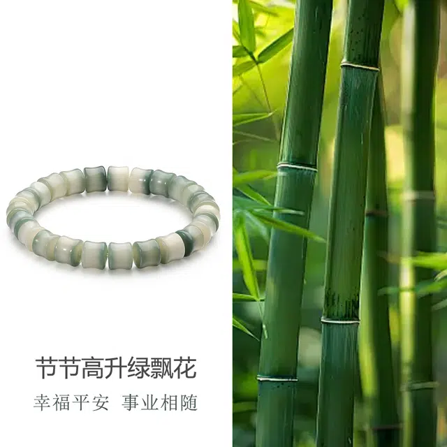 彗时 普陀山在逃公主竹节节节高升考研考试幸运锦鲤上岸纳福招财转运珠青云海小众女友手饰盒物 菩提根 手串 男女同款情侣款
