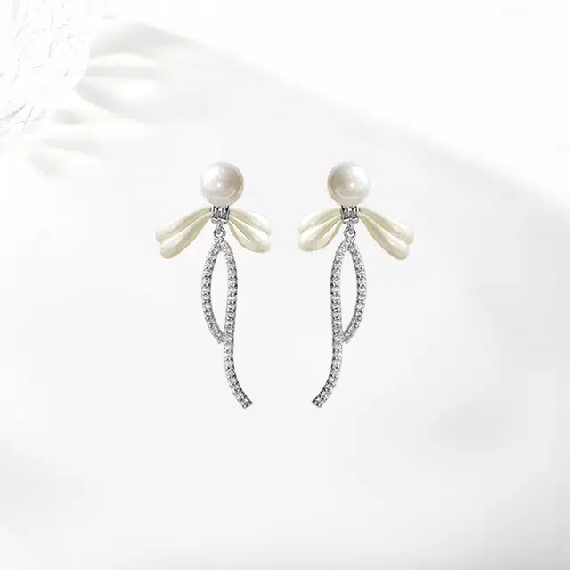 饰伴 蝴蝶结 轻奢高级感#好运 合金 耳环 女款