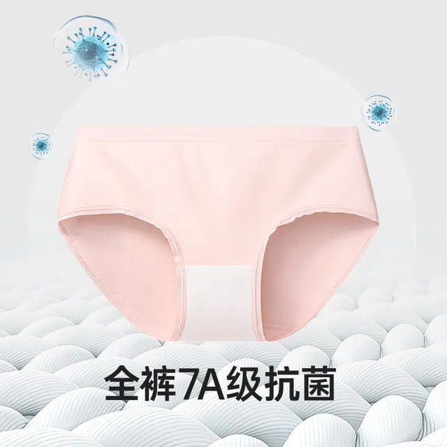 健将 纯棉大码中腰抗菌透气三角内裤 女款