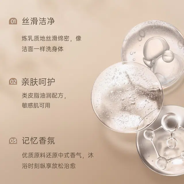 宝玑米 沐浴露冷霜身体乳护理套装 清洁保湿
