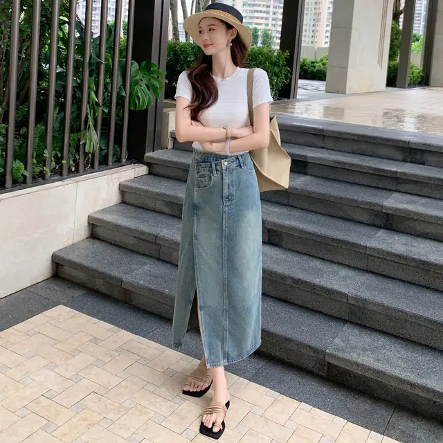 美洋 极简拼接肌理 牛剖层革 单肩包 女款 卡其色