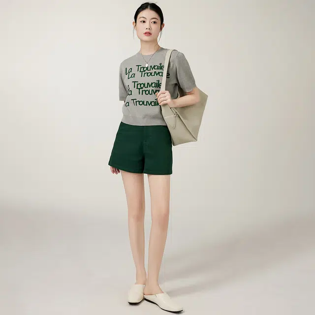 美洋 柔软方形磁扣 牛皮 腋下包单肩包 女款 浅灰色