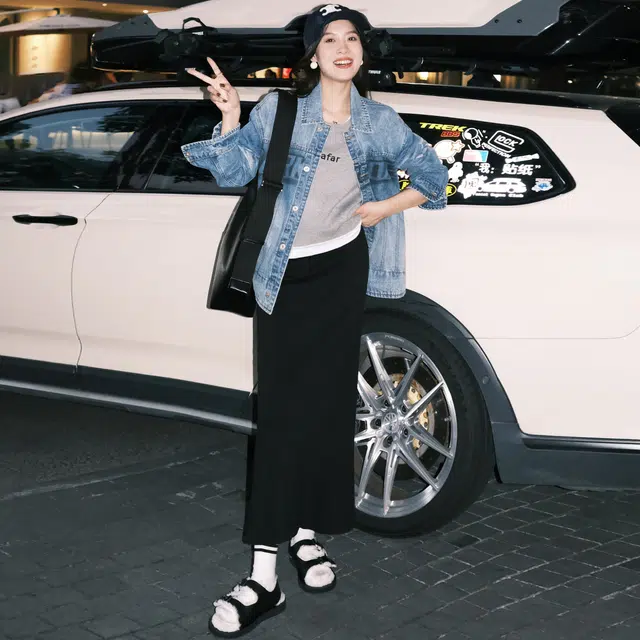 美洋 超轻 肌理抓纹极简 人造革 单肩包 女款