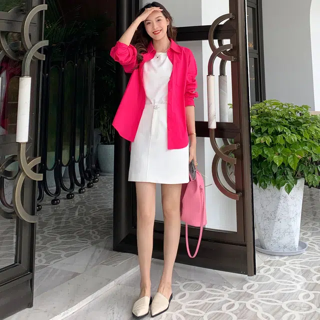 美洋 一包三背立体撞线 牛皮 单肩包 女款