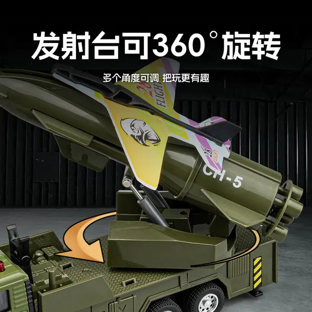 驰誉车玩 无人机发射车 合金车模 亮灯响声 回力前进 收藏摆件 男生送礼 成品模型