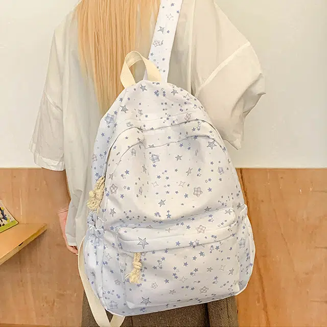 JANE KLAIN Star Print Backpack