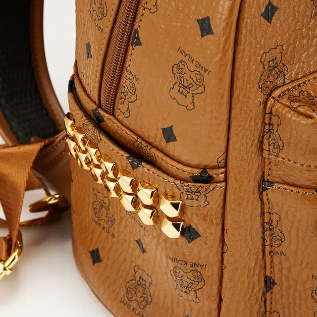 JANE KLAIN Vintage Bear Print Backpack