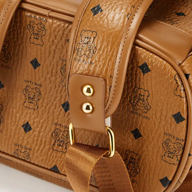 JANE KLAIN Vintage Bear Print Backpack