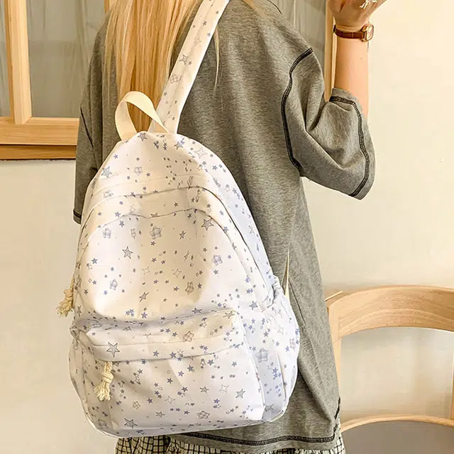 JANE KLAIN Star Print Backpack