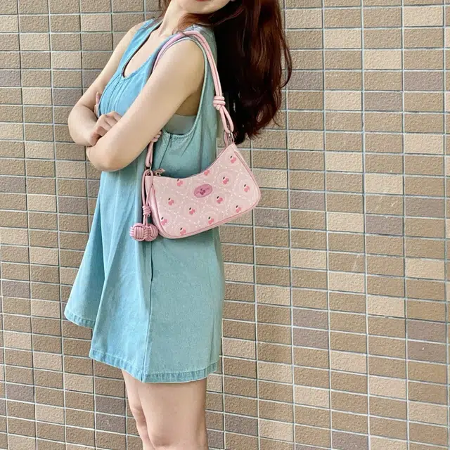 Jane Klain Strawberry Print Bag