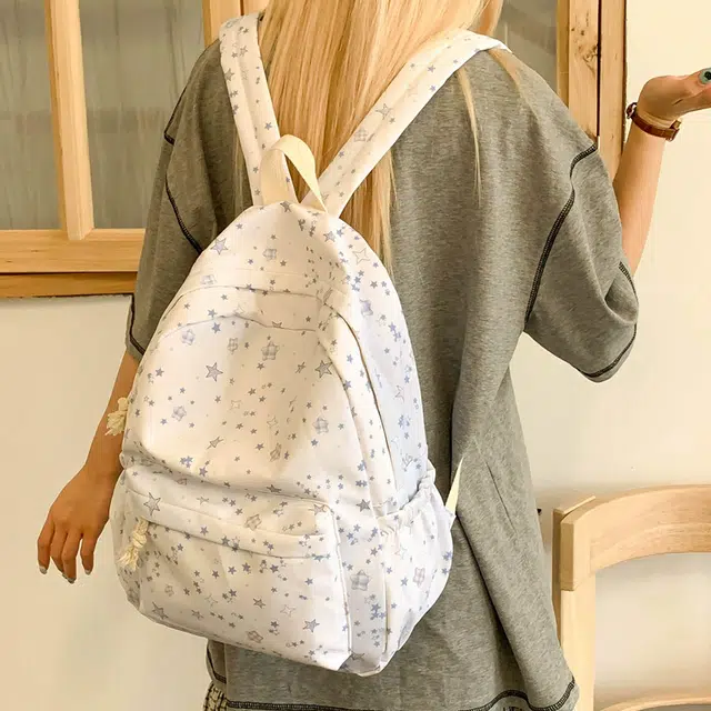 JANE KLAIN Star Print Backpack