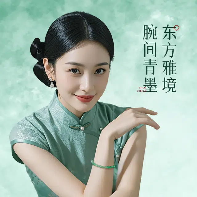 印象眸 新中式精致简约素圈转运珠诸事顺利手饰 礼盒包装#好运 非洲翠 手串 男女同款情侣款