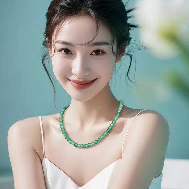 印象眸 新中式小众设计精致简约轻奢百搭通勤风#好运 独龙玉 玉石项链 女款