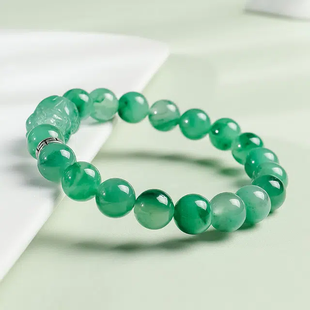 印象眸 新中式精致简约转运珠通勤风气质百搭瑞兽貔貅多财多福手饰 礼盒包装#好运 非洲翠 手串 男女同款情侣款