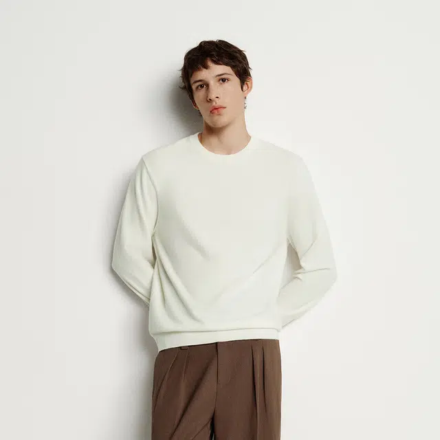 Semir Basic Cashmere Crewneck Sweater