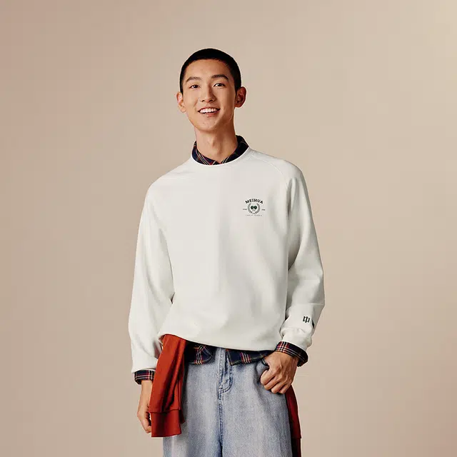 森马 国潮绣花套头卫衣 男女同款