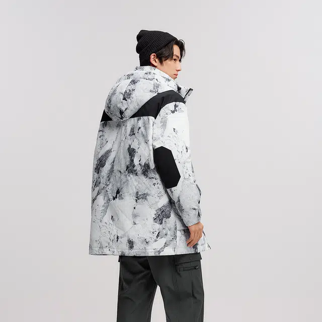 森马 防雨防风发热工装羽绒服 男款