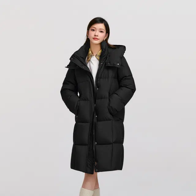 森马 冬季防泼水纯色舒适百搭羽绒服 女款