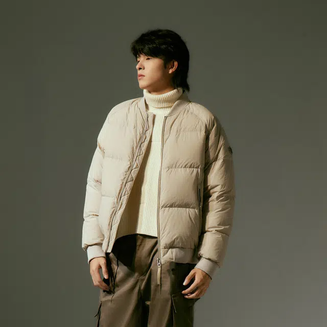 森马 保暖通勤风宽松棒球领羽绒服 男款