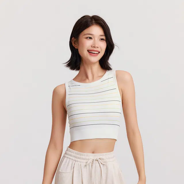森马 短款圆领修身显瘦无袖背心 女款