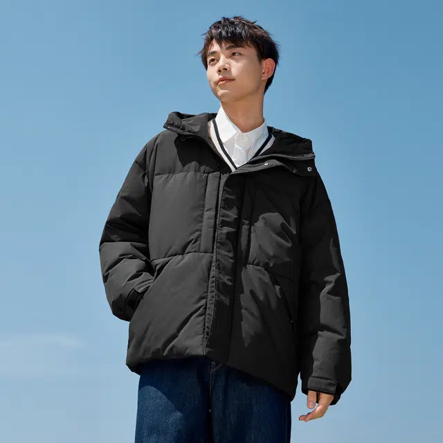 森马 三防简约通勤户外保暖羽绒服 男款
