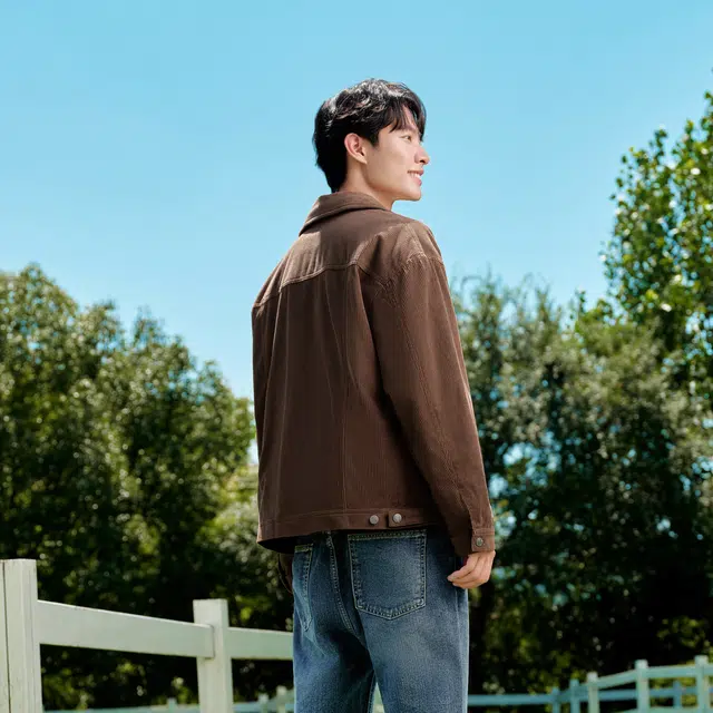 森马 休闲肌理感复古时尚百搭夹克外套 男款